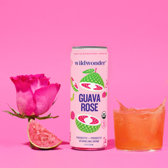 Guava Rose Sparkling Prebiotic + Probiotic Drink