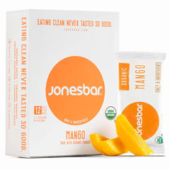 JONESBAR Mango Almond Organic Fruit & Nut Bar, Vegan, Kosher