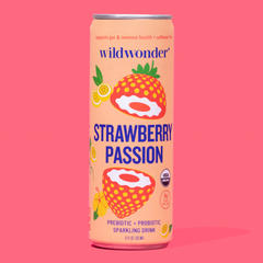 Strawberry Passion Sparkling Prebiotic + Probiotic Drink