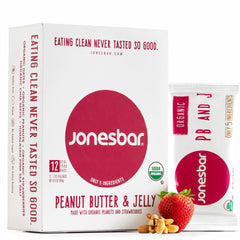 JONESBAR Peanut Butter and Jelly Organic Fruit & Nut Bar